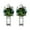 DarkGreen1Ctx2, variant on Four Claw Inlaid 1 Carat Colorful Moissanite Earrings For Women
