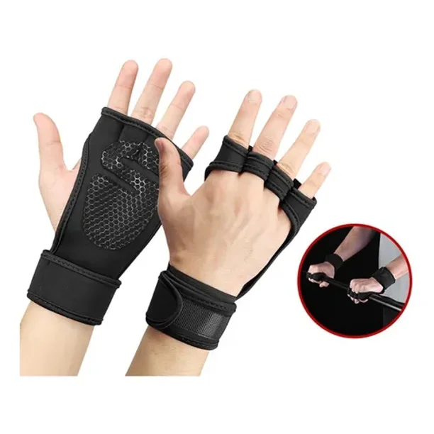 Guantes de Gimnasio NUDITO Callera Entrenamiento para Crossfit con Munequera Ajustable. Guantes Deportivos Transpirable para Gimnasio Gym Cross Training. Talla Unica para Hombre y Mujer NUDITO DE CLLR...