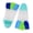 Mixed color 2L code, variant on Yihuala Professional Swim Training Fin Silicone Swimming Fin Travel Size Flippers Short Snorkeling Fin for Lap Swimming Pool