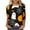 Multicolor-Halloween Shirts, variant on Jsaierl Women's Halloween Shirts Cute Pumpkin Ghost Graphic Tees Soft Round Neck T-shirt 3/4 Sleeve Tunic Blouse Tops Halloween Party Supplies