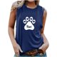 thumbnail image 1 of Tops casuales sexys de verano sin mangas para mujer Tops de chaleco sin mangas con estampado de cuello redondo regular Pompotops lopia994618, 1 of 4