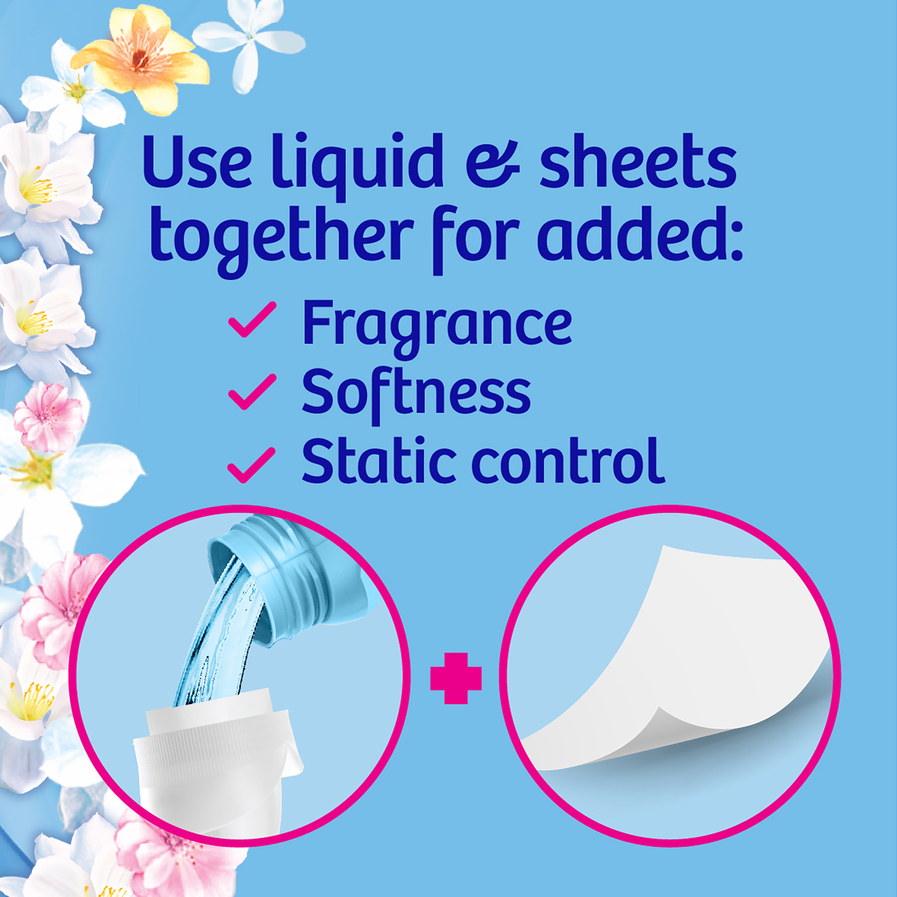 Suavitel Laundry Dryer Sheets, Field Flowers Scent, 80 Ct