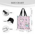 thumbnail image 3 of Pofeuu Llama Unicorn and Rainbow Print Tote Bag for Women,Hobo HandBags with Zipper,Large Capacity Casual Shoulder Handbags with Inner Pockets, 3 of 7