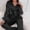 Z-370Black, variant on YMNXA Women Pajamas Set Long Sleeve Lapel Buttons Solid Color Patchwork Tops And Pants Comfortable Soft Sleepwear Outfits For Daily Wear Bu1 L