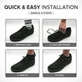 thumbnail image 5 of Bread Elastic Shoelaces, No Tie Stretch Shoelaces for Easy Slip-on, Cloud White, 63", 5 of 9
