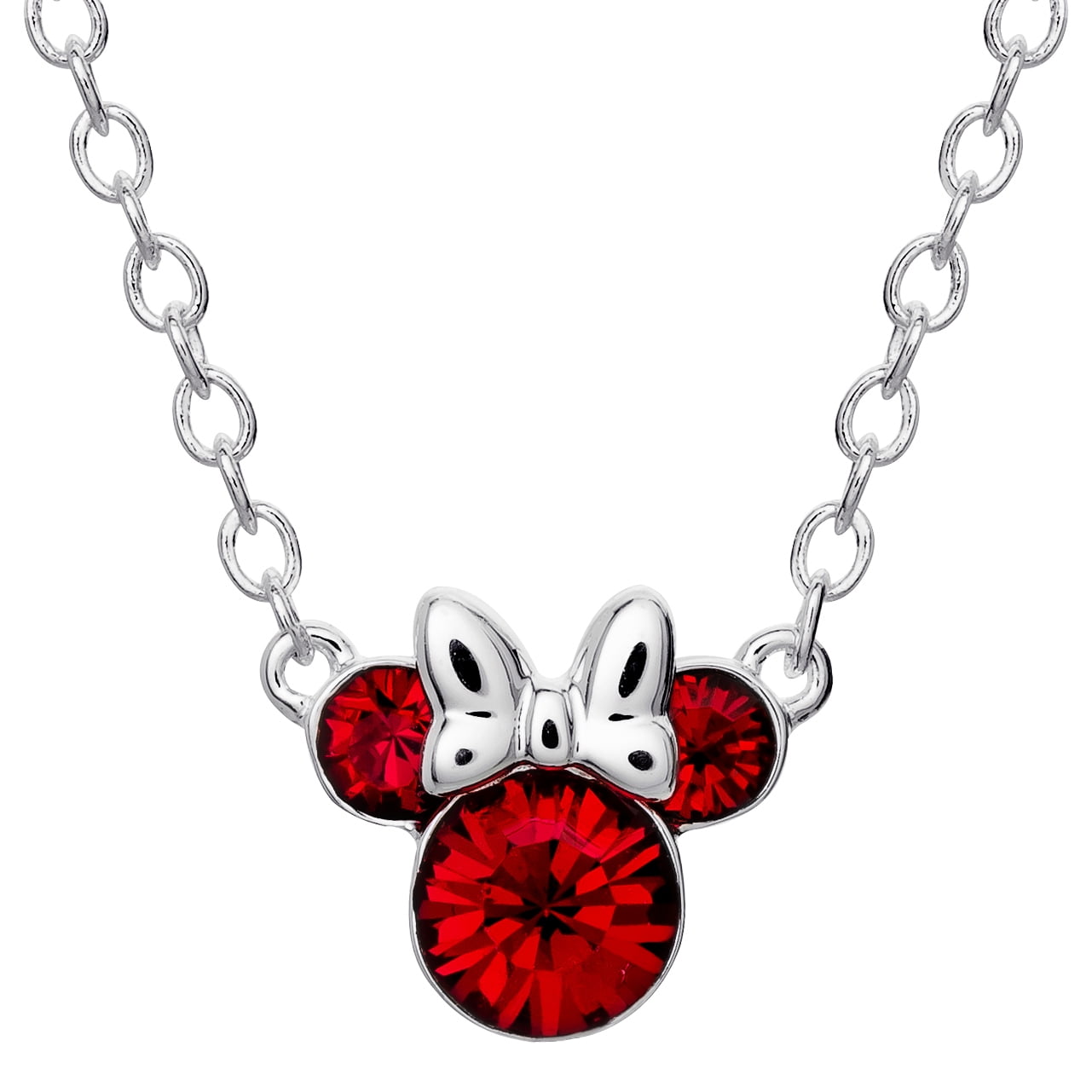 Necklace Minnie Mouse Rhodium Silver Disney 