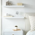 thumbnail image 5 of Ophanie 22.5 inch Wood Floating Shelves Wall Mounted Shelves, 6.7 x 23 Inch, White, Set of 2, 5 of 11