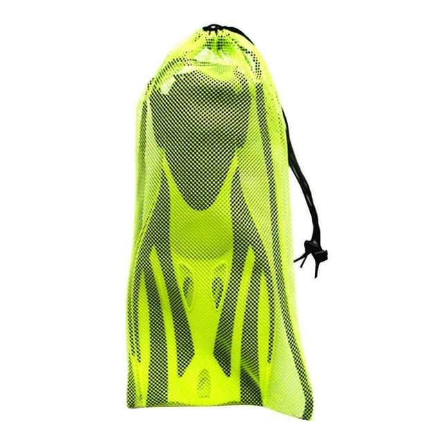 Langgg Mesh Drawstring Bag for Snorkeling Equipment Diving Goggles Mask Yellow