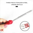 thumbnail image 3 of 3 Pcs/set Cake Icing Spreader Cake Stainless Steel Smoother Scraper Cream Spatula Baking Tool, Red, 3 of 8