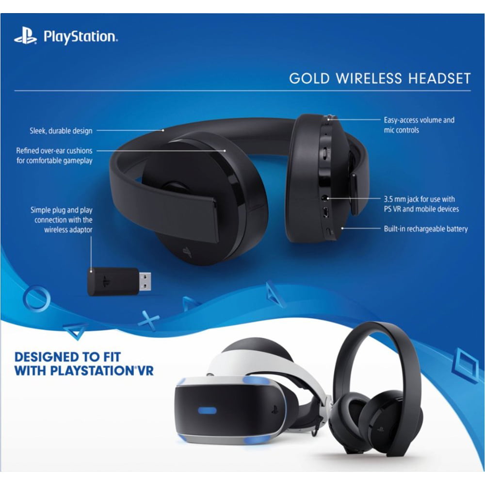 Ru ontspannen steeg Sony Playstation 4 Fortnite Gold Wireless Headset Bundle, Jet Black -  Walmart.com