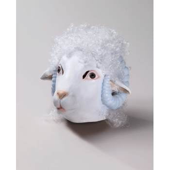 DELUXE LATEX ANIMAL MASK-SHEEP