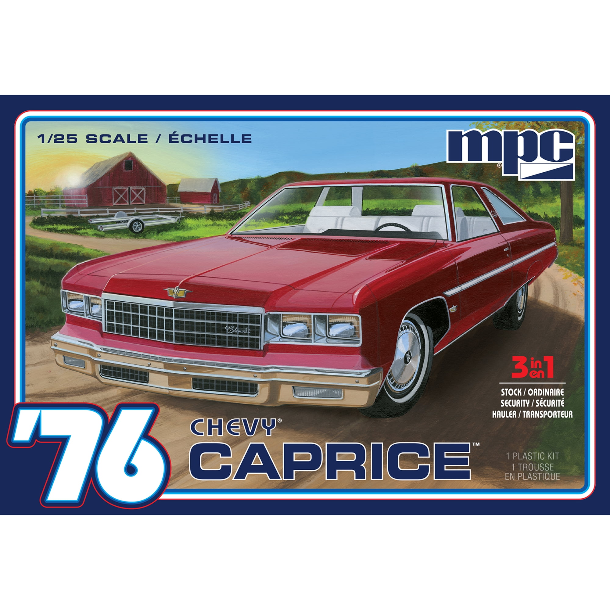 MPC 1/25 scale 1976 Chevy Caprice plastic model kit review