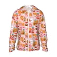 thumbnail image 1 of Fotbe Funny Food Chaqueta con Protección Solar UPF 50+ para Hombre y Mujer, Camisa con Capucha y Bolsillos-Large, 1 of 7