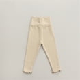 thumbnail image 2 of Gibobby Conjunto de Bebé A niño Bebé, niñas, niños, otoño, algodón sólido, manga larga, pantalones largos, ropa de dormir, conjunto de mono(Beige,12-18 Meses), 2 of 5