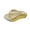 Khaki, variant on Djtdsds Boys Two Tone Hollow Out Platform EVA Sport Thong Flip Flop Sandals Size:5.5-6 Years