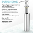 thumbnail image 5 of FNNMNNR Sink Soap Dispenser  Built in Kitchen Sink Soap Dispenser - All Metal Brass Pump Head with Large 16 OZ Stainless Steel Bottle, 5 of 7