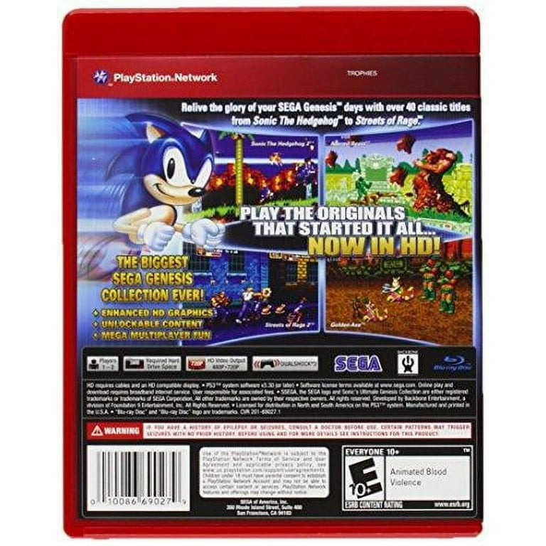 SEGA: Sonic The Hedgehog Game - PS3 Complete W/ Manual