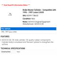 thumbnail image 2 of Brake Master Cylinder - Compatible with 1996 - 1997 LX450, 2 of 2