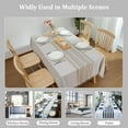 thumbnail image 2 of Tablecloths for Rectangle Tables, Cotton Linen Table Cloth Waterproof Tablecloth Wrinkle Free Farmhouse Dining Table Cover, Soft Fabric Table Cloths with Tassels, 55" X 70", 4-6 Seats,Brown, 2 of 8