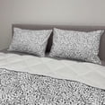 thumbnail image 2 of Black and White Comforter & Sham Bedding Set, Musical Composition with Notes Quavers Chords Treble Clefs Sheet Elements, 3 pcs Duvet Set Microfiber Filling Quilt, 5 Sizes, Black White, by Ambesonne, 2 of 4