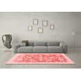 thumbnail image 3 of Ahgly Company Indoor Square Oriental Red Traditional Area Rugs, 5' Square, 3 of 4