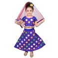 thumbnail image 2 of Ahhaaaa Girls Cotton Radha Dress Lehenga-Choli Chania Choli with Dupatta Set, 2 of 15
