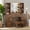 Brown, variant on TROPOW Vanity Desk with Storage Stool, 56" Makeup Dressing Table with Power Outlet & 10 LED Lights, 7 Drawers & Storage Shelves, 3 Lighting Modes, Brightness Adjustable for Bedroom