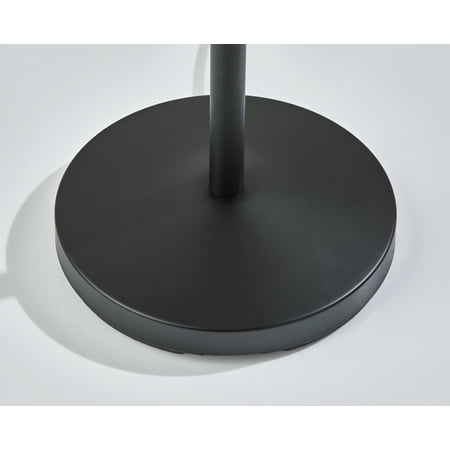 Mainstays 3 Head Adjustable Floor Lamp, Black with White Plastic Shades, Classic, Young Adult, Adult use.