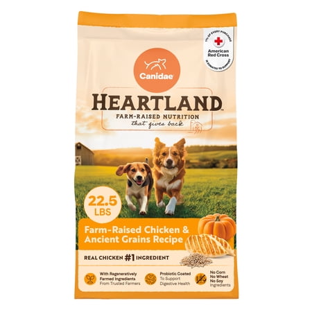 Canidae Heartland Farm-Raised Chicken & Ancient Grains Dog Food, 22.5 lb. Bag