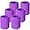 Purple, variant on 6 Pcs Wrist Sweatbands Sports Wristbands for Competitions Absorbent Sweatbands for Basketball Tennis Football Running Working