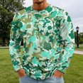 thumbnail image 4 of Men's T-Shirt Long Sleeve Crew Neck Camo Tops Casual Soft Basic Tee Shirts, 4 of 7