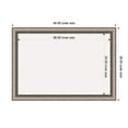 thumbnail image 4 of Amanti Art White Cork Board Framed Lyla Ornate Silver Bulletin Board 40 in. x 28 in., 4 of 8