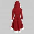 thumbnail image 5 of LYXSSBYX Plus Size Halloween Costumes for Women Christmas Fashion Women's Casual Long Sleeve Solid Ladies Retro Plush Splicing Cloak Dress, 5 of 6