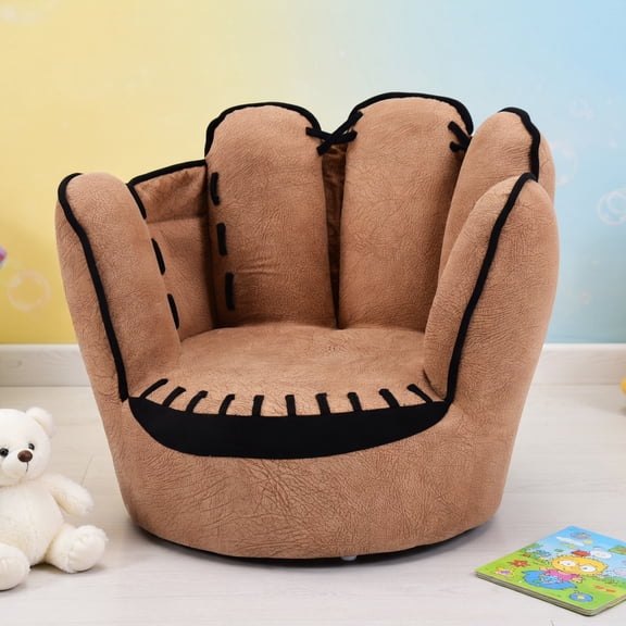 Yardi Yard Household Five Fingers Baseball Glove Shaped Kids Leisure Upholstered Sofa, Toddler Chair for Kids