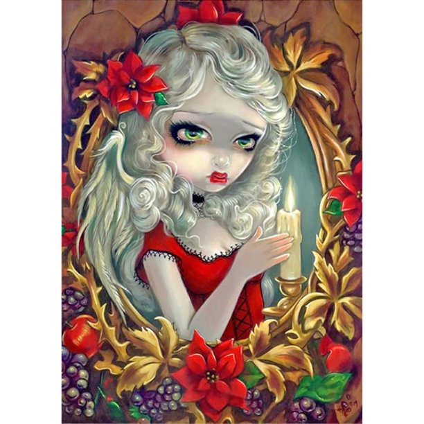 Diamond Painting (DB1580) 5D Square DIY Cartoon Girl Doll Poster (A1814) 30x40cm FLhrweasw Nuevo
