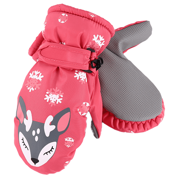 Guantes de nieve de invierno para niños, guantes de esquí impermeables para bebés y niños, guantes cálidos a prueba de viento para niñas Ormromra CPB-US-XD396-3