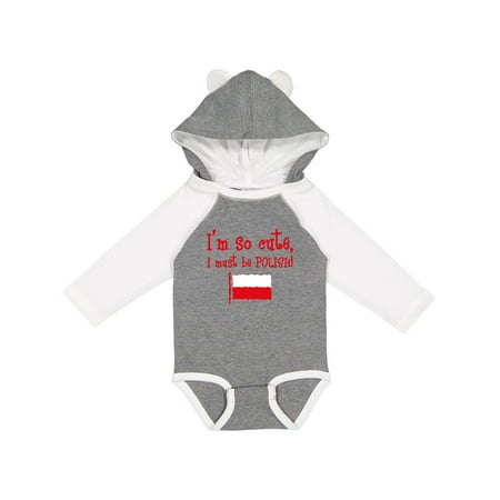 

Inktastic So Cute Polish Gift Baby Boy or Baby Girl Long Sleeve Bodysuit