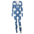thumbnail image 5 of BRGZLK Onesies for Women Ladies Onesie Hooded Pyjamas Winter Warm Plush Flannel Jumpsuit Funny Novelty Animal Pajamas Playsuit Loungewear Size 8-16, 5 of 6