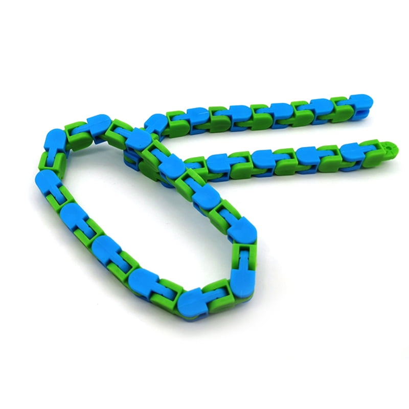 Funny Fidget Chain Anti Stress Toy For Kids Adult Bike Chain Fidget Bracelet Puzzle Educational DIY Toys Random Color