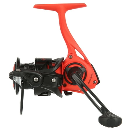 Lews Mach Smash Spinning Reel Size 300 Reel 6.2:1 Gear Ratio Premium 8 Bearings Black/Red