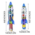 thumbnail image 4 of Inflatable Toy Inflatable Rocket Outdoor Flying Toy Nylon Film Rocket Card Head Bag A, 4 of 8