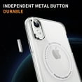 thumbnail image 3 of Decase Magnetic Case for iPhone XR,Compatible with Mag-safe,Military-Grade Protection,Slim Stylish Non-Yellowing Shockproof Case for iPhone XR,Clear Anti-Scratch Back Cover,Clear, 3 of 8