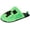 Creeper Green, variant on Minecraft Youth Unisex Slipper, Novelty Plush Scuff, Creeper Green, Size 12-13 Little Kid