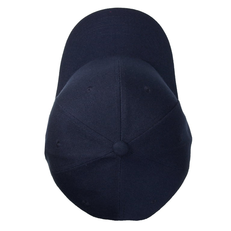 Unisex Navy Classic Adjustable Plain Hat Hand Wash Imported Baseball Cap Unisex 47 Adjustable Strapback Classic Clean Up Cap, Navy Blue, One  main image 3