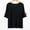 Black T-Shirts for Women, variant on Olyvenn Womens Summer Sport Tops Ruffled Short-Sleeves Elegant Shirts Crew Neck Solid Color Blouses Casual Cute Yoga Tees Black 12