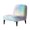 Macaron Tie-Dye, variant on HELLHERO Geometric Christmas Tree Patterns Armless Accent Chair Cover, Dustproof Stain Protection Armless Accent Chair Protector for Hotel Living Room
