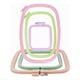 thumbnail image 1 of Aros de Bordar Cuadrados para Manualidades DIY, Aros de Punto de con 5 Tamaños Diferentes, Aros de Bordar de Plástico de Colores, 1 of 8