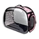 thumbnail image 1 of Jaula transportadora para perros y gatos, bolsa ligera para perros pequeños, bolso de hombro para gatos y perros pequeños, para caminar y viajar rosa, 1 of 9