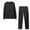 Black 2 pieces sets 13, variant on Usmixi 2 Piece Lounge Sets for Women Womens 2 Piece Outfits Casual Solid Pajamas Sets Ladies Long Sleeve Round Neck Pullover Top Long Pant Matching Sets Loungewear Sleepwear Sets Under $10