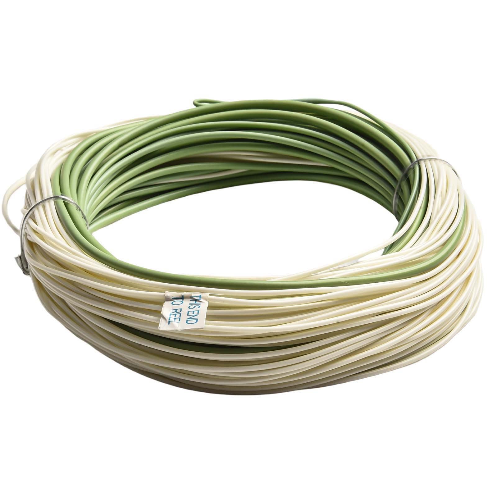 Fly Fishing Sea Main Line Outbound Short Fly Saltwater Fishing Line 100ft WF6F-WF10F Green/Cream